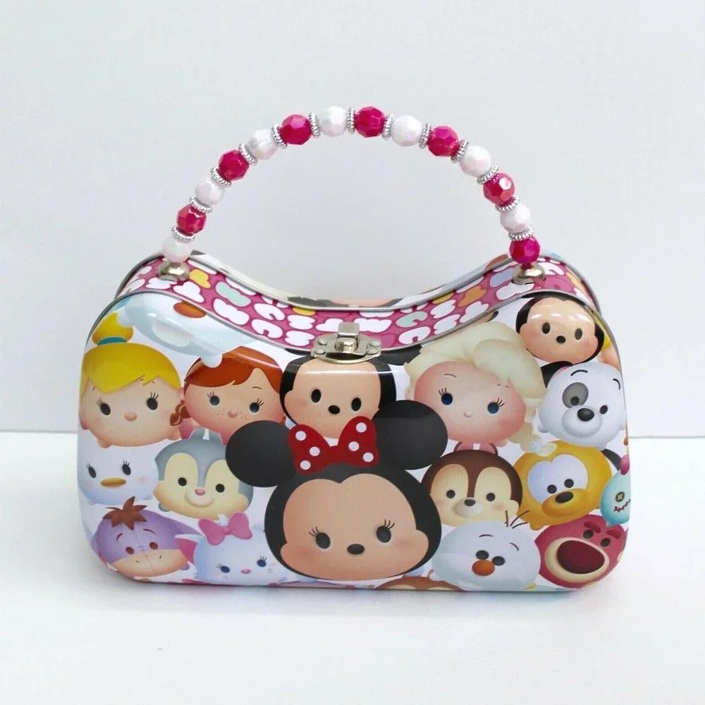 Disney tsum tsum Character Print Tin Purse Handbag